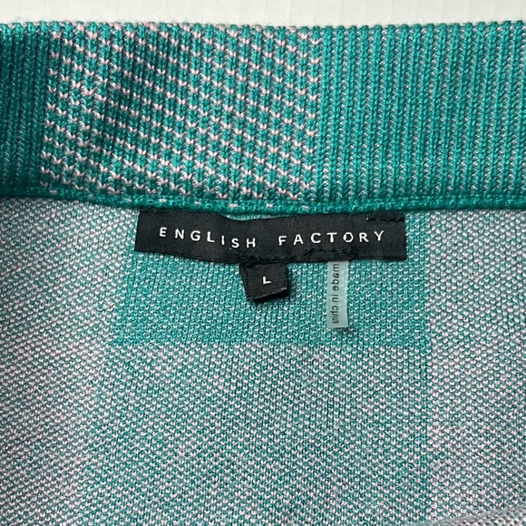 English Factory Plaid Knit Skirt - Picture 4 of 7